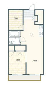 東カン311・211　間取り